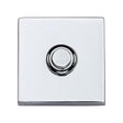 Heritage Brass Door Furniture Polished Chrome / Square Bell Push Heritage Brass - Square Bell Push Polished Chrome finish