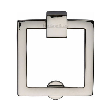 Heritage Brass Cabinet Hardware Polished Nickel / Cabinet Drop Pulls Heritage Brass - Square Drop Pull Polished Nickel Finish