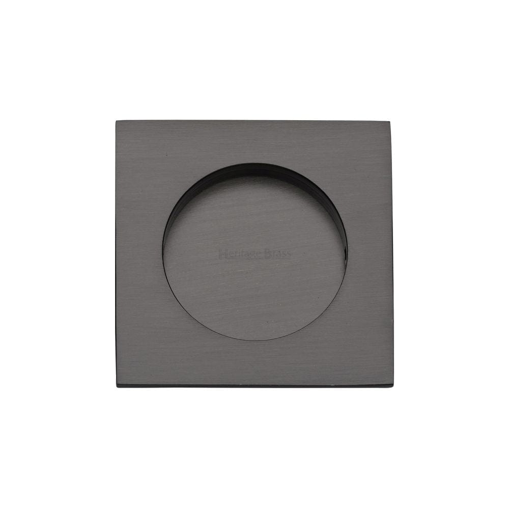 Heritage Brass Door Furniture Matt Bronze / Flush Handle / Square Heritage Brass - Square Flush Pull 63 x 63mm Matt Bronze Finish