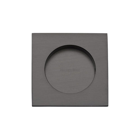 Heritage Brass Door Furniture Matt Bronze / Flush Handle / Square Heritage Brass - Square Flush Pull 63 x 63mm Matt Bronze Finish