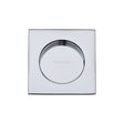 Heritage Brass Door Furniture Polished Chrome / Flush Handle / Square Heritage Brass - Square Flush Pull 63 x 63mm Polished Chrome Finish