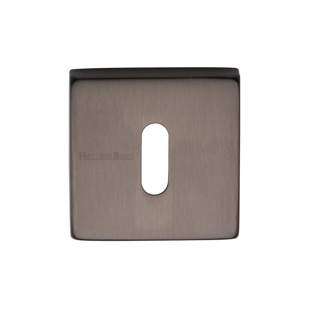 Heritage Brass Door Furniture Matt Bronze / Mortice Key Profile Escutcheons Heritage Brass - Square Key Escutcheon Matt Bronze Finish