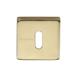 Heritage Brass Door Furniture Polished Brass / Mortice Key Profile Escutcheons Heritage Brass - Square Key Escutcheon Polished Brass Finish