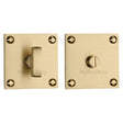 Heritage Brass Door Furniture Satin Brass / No Heritage Brass - Square Low profile Thumbturn & Emergency Release Satin Brass Fin