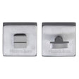Heritage Brass Door Furniture Satin Chrome / No Heritage Brass - Square Thumbturn & Emergency Release Satin Chrome Finish