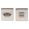 Heritage Brass Door Furniture Satin Nickel / No Heritage Brass - Square Thumbturn & Emergency Release Satin Nickel Finish