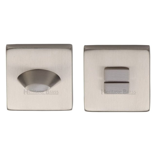 Heritage Brass Door Furniture Satin Nickel / No Heritage Brass - Square Thumbturn & Emergency Release Satin Nickel Finish