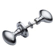 Heritage Brass Door Furniture Satin Chrome / Rim Knobs Heritage Brass - Suffolk Rim Knob Satin Chrome Finish
