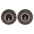 Heritage Brass Door Furniture Matt Bronze / No Heritage Brass - Thumbturn & Emergency Release Matt Bronze Finish