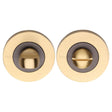 Heritage Brass Door Furniture Matt Bronze/Satin Brass / No Heritage Brass - Thumbturn & Emergency Release Matt Bronze/Satin Brass Finish