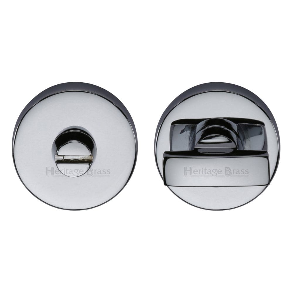 Heritage Brass Door Furniture Polished Chrome / No Heritage Brass - Thumbturn & Emergency Release Polished Chrome Finish