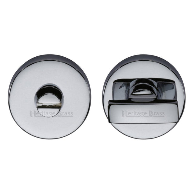 Heritage Brass Door Furniture Polished Chrome / No Heritage Brass - Thumbturn & Emergency Release Polished Chrome Finish