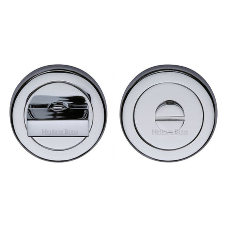 Heritage Brass Door Furniture Polished Chrome / No Heritage Brass - Thumbturn & Emergency Release Polished Chrome Finish