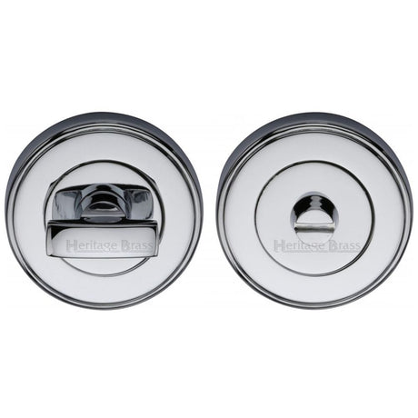 Heritage Brass Door Furniture Polished Chrome / No Heritage Brass - Thumbturn & Emergency Release Polished Chrome Finish