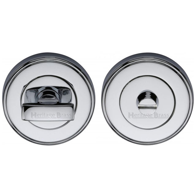 Heritage Brass Door Furniture Polished Chrome / No Heritage Brass - Thumbturn & Emergency Release Polished Chrome Finish