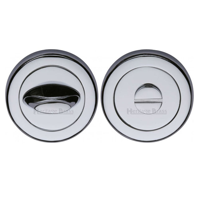 Heritage Brass Door Furniture Polished Chrome / No Heritage Brass - Thumbturn & Emergency Release Polished Chrome Finish