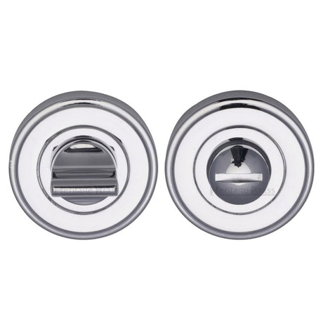 Heritage Brass Door Furniture Polished Chrome / No Heritage Brass - Thumbturn & Emergency Release Polished Chrome Finish