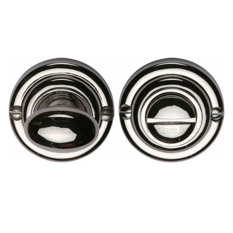 Heritage Brass Door Furniture Polished Nickel / No Heritage Brass - Thumbturn & Emergency Release Polished Nickel Finish
