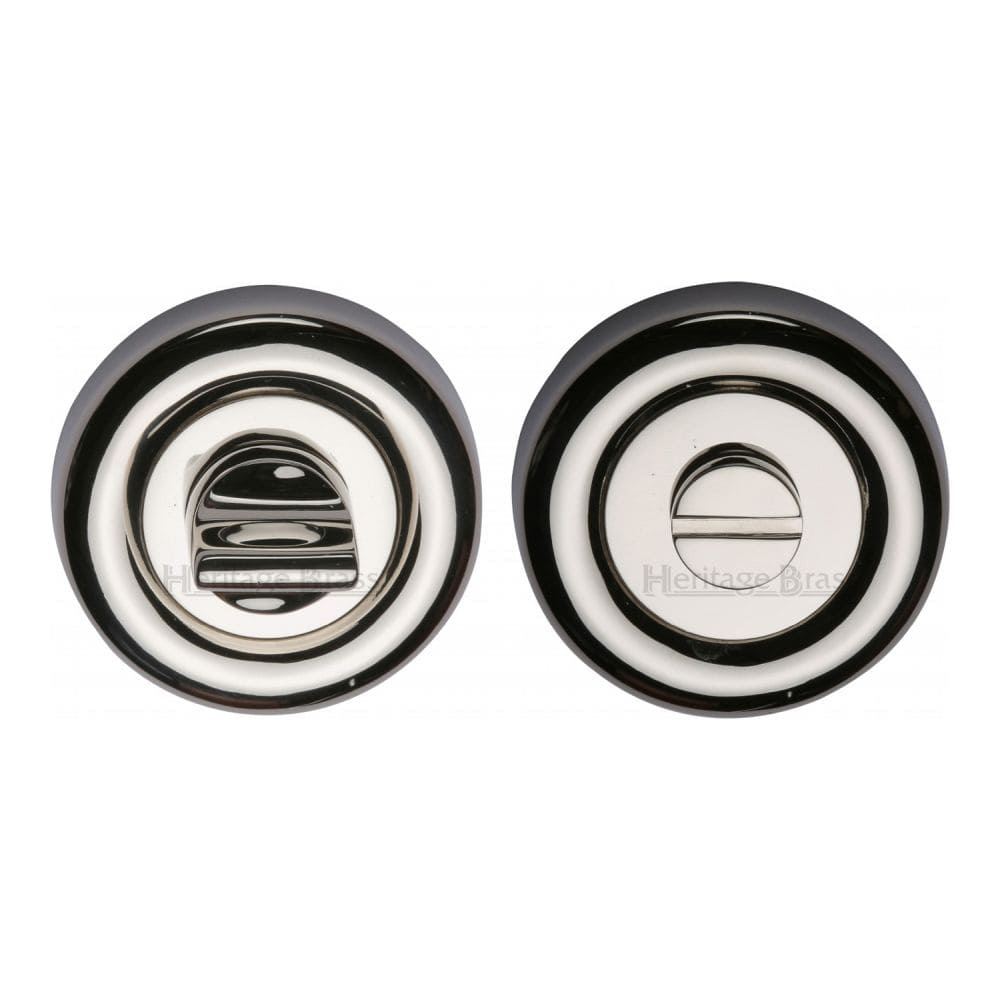 Heritage Brass Door Furniture Polished Nickel / No Heritage Brass - Thumbturn & Emergency Release Polished Nickel Finish