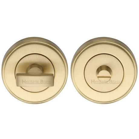 Heritage Brass Door Furniture Satin Brass / No Heritage Brass - Thumbturn & Emergency Release Satin Brass Finish