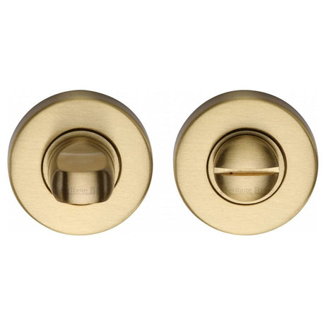 Heritage Brass Door Furniture Satin Brass / No Heritage Brass - Thumbturn & Emergency Release Satin Brass Finish
