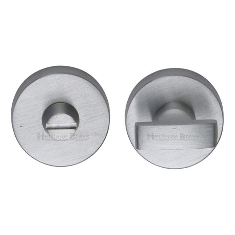 Heritage Brass Door Furniture Satin Chrome / No Heritage Brass - Thumbturn & Emergency Release Satin Chrome Finish
