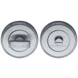 Heritage Brass Door Furniture Satin Chrome / No Heritage Brass - Thumbturn & Emergency Release Satin Chrome Finish