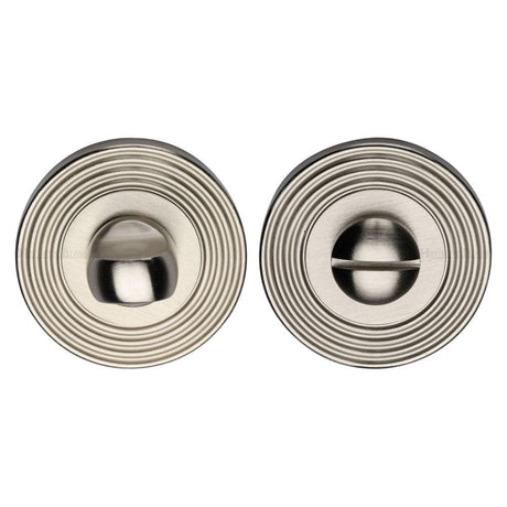 Heritage Brass Door Furniture Satin Nickel / No Heritage Brass - Thumbturn & Emergency Release Satin Nickel Finish