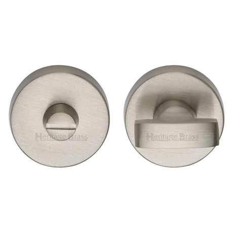Heritage Brass Door Furniture Satin Nickel / No Heritage Brass - Thumbturn & Emergency Release Satin Nickel Finish