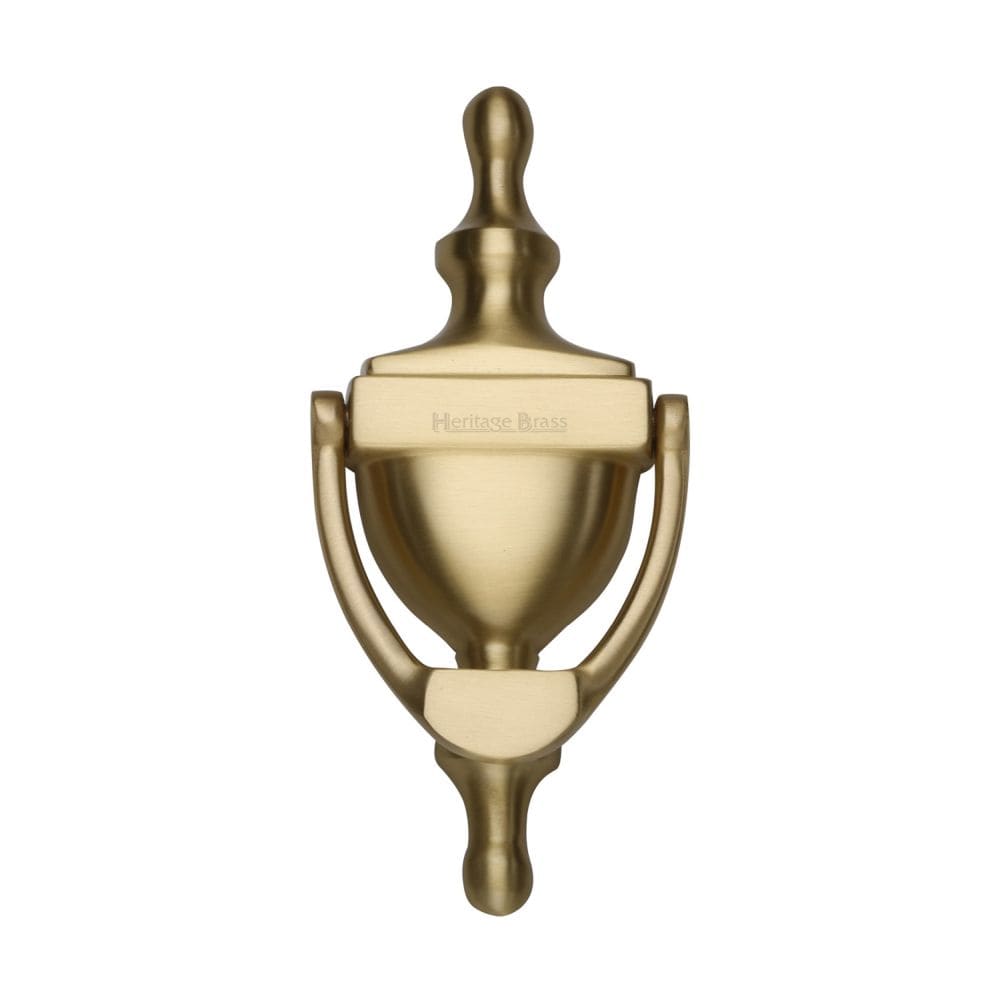 Heritage Brass Door Furniture Satin Brass / Urn Door Knocker Heritage Brass - Urn Knocker 6" Satin Brass Finish