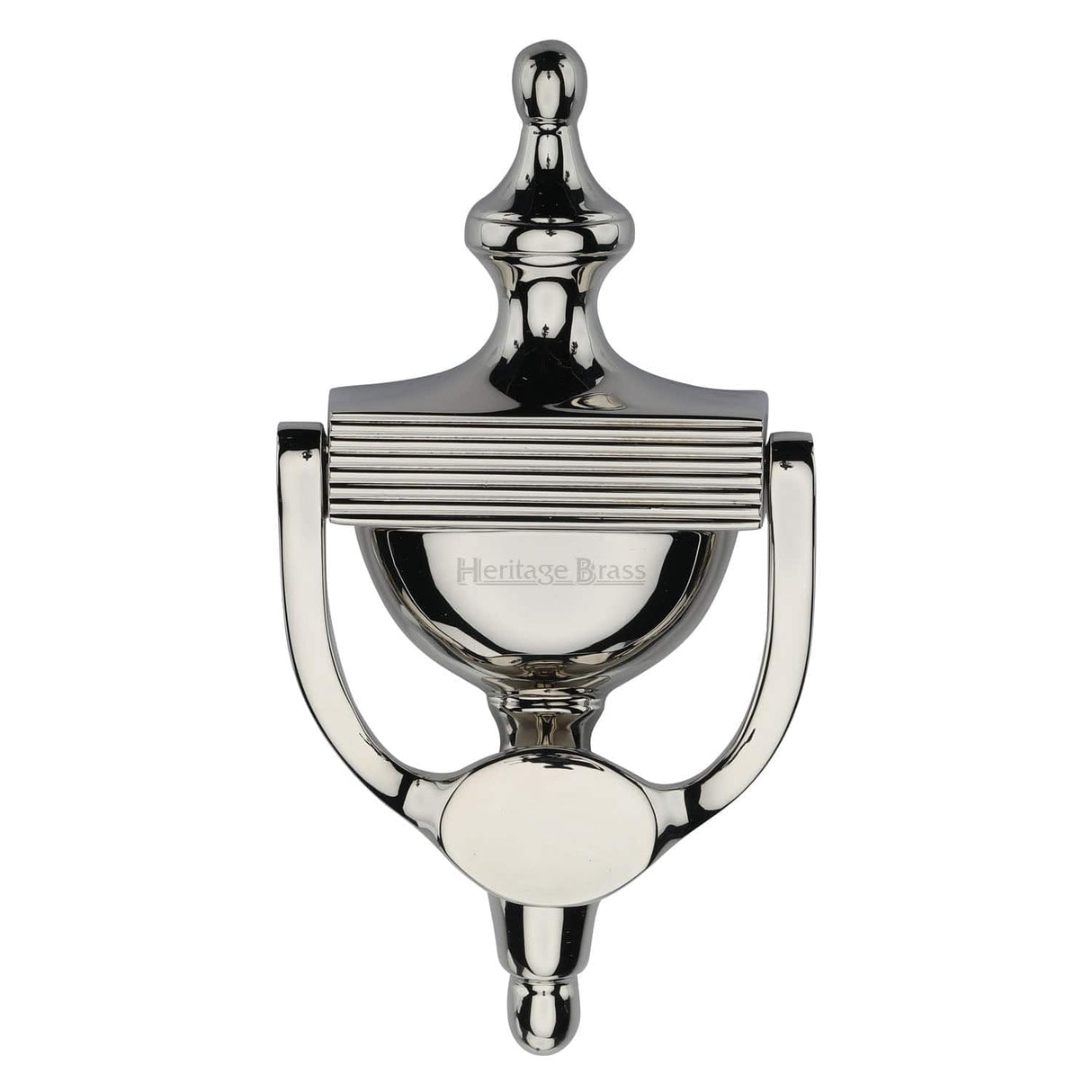 Heritage Brass Door Furniture Polished Nickel / Urn Door Knocker Heritage Brass - Urn Knocker 7 1/4" Polished Nickel finish