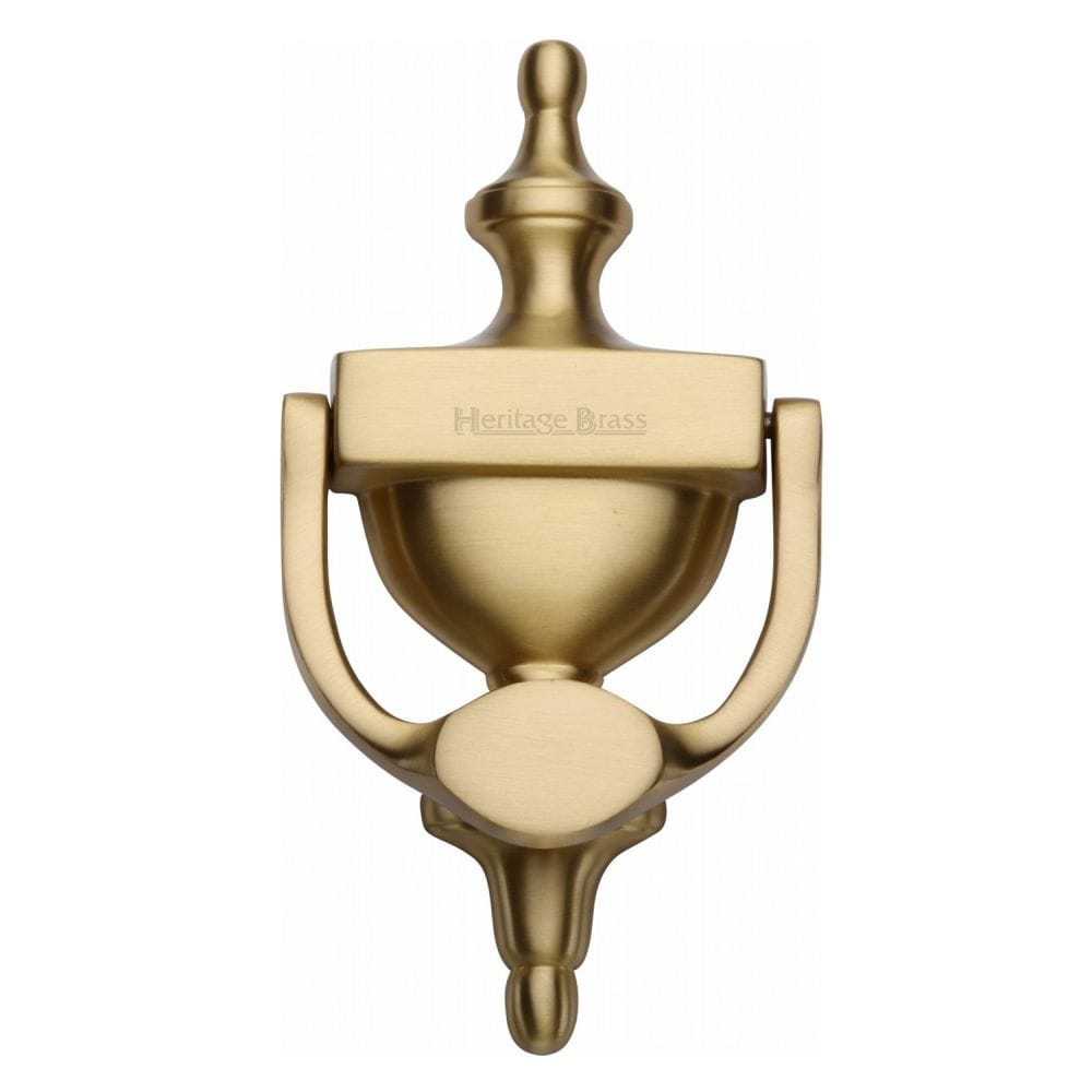 Heritage Brass Door Furniture Satin Brass / Urn Door Knocker Heritage Brass - Urn Knocker 7 1/4" Satin Brass Finish