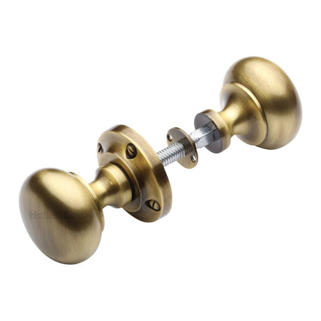 Heritage Brass Door Furniture Antique Brass / Rim Knobs Heritage Brass - Victoria Rim Knob Antique Brass Finish