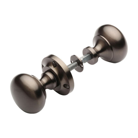 Heritage Brass Door Furniture Matt Bronze / Rim Knobs Heritage Brass - Victoria Rim Knob Matt Bronze Finish