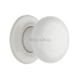 Heritage Brass Door Furniture Porcelain / Mortice Knobs Heritage Brass - White Crackle Knob with Porcelain base
