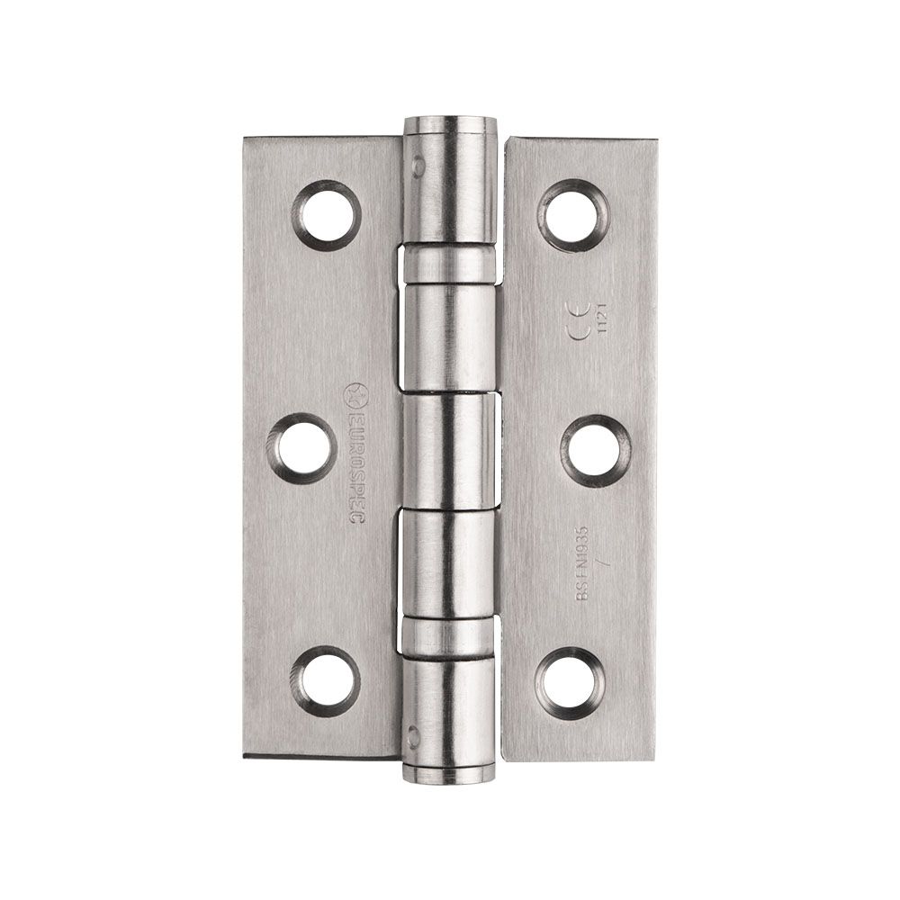 This is an image of a Eurospec - Grade 7 Ball Bearing Hinge - Satin Stainless Steel that is availble to order from Trade Door Handles in Kendal.