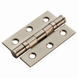 This is an image of a Eurospec - Ball Bearing Hinge Non Grade - Satin Nickel Plated that is availble to order from Trade Door Handles in Kendal.