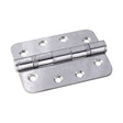 This is an image of a Eurospec - Enduro Grade 13 Ball Bearing P Hinge Radius - Bright Stainless Steel that is availble to order from Trade Door Handles in Kendal.