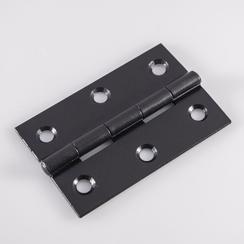 High quality image of Carlisle Brass - 75 x 50mm Fixed Pin Hinge - Powder Coat Black | Sku. hinfp1pcb | Trade Door Handles, Kendal.