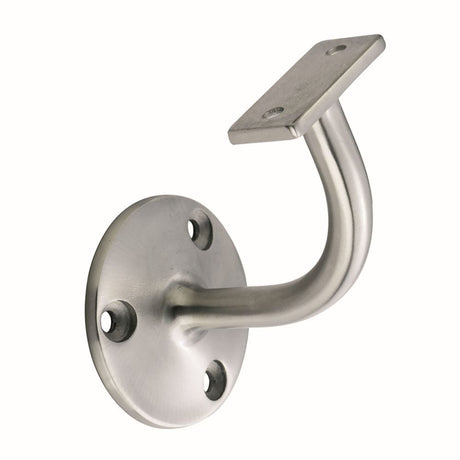 This is an image of a Eurospec - Handrail Bracket - Satin Stainless Steel that is availble to order from Trade Door Handles in Kendal.