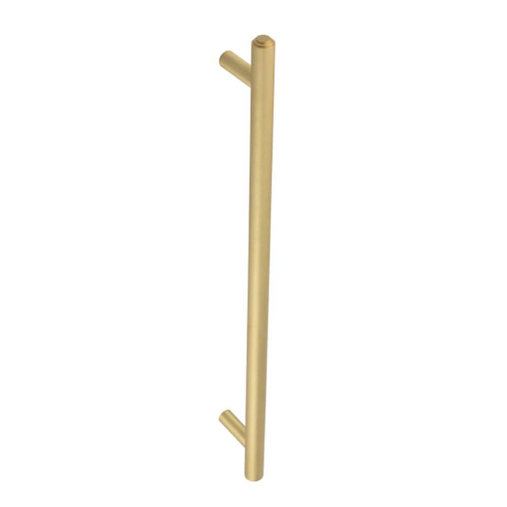 This is an image of a Burlington - 388x20mm pull handle - Satin Brass  that is availble to order from Trade Door Handles in Kendal.