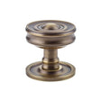 This is an image of a Burlington - Bloomury Mortice knob - Antique Brass  that is availble to order from Trade Door Handles in Kendal.
