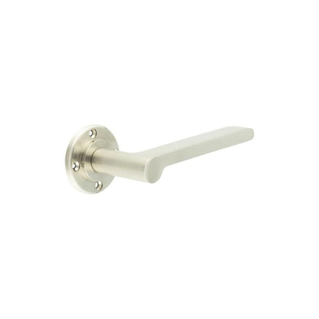 This is an image of a Burlington - Fitzrovia Lever on Rose Door Handle - Roses Sold Separately  that is availble to order from Trade Door Handles in Kendal.