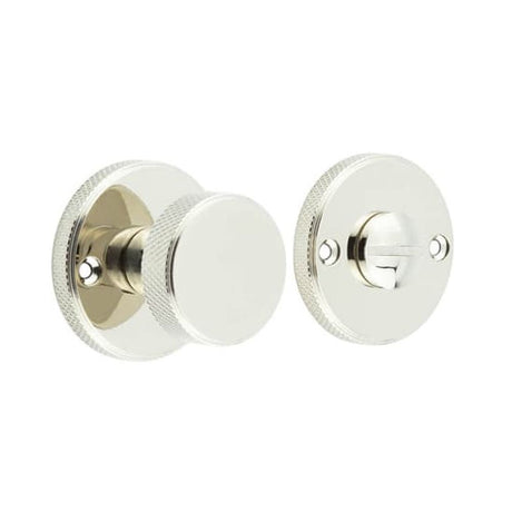 This is an image of a Burlington - 40mm PN Westbourne turn & release (face fix)  that is availble to order from Trade Door Handles in Kendal.