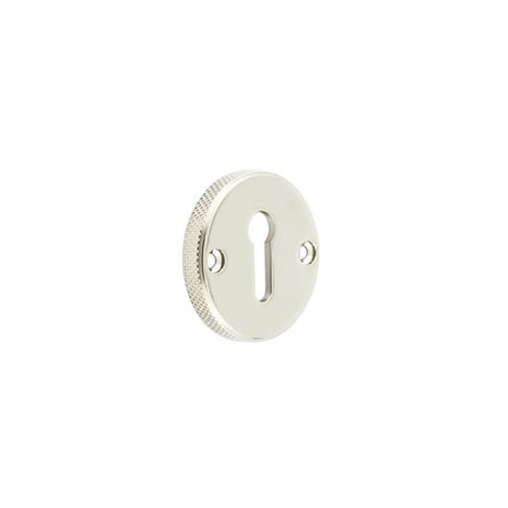 This is an image of a Burlington - 40mm PN Westbourne standard escutcheon (face fix)  that is availble to order from Trade Door Handles in Kendal.