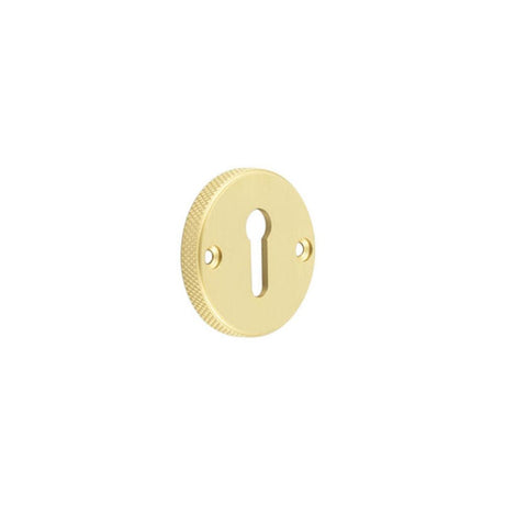 This is an image of a Burlington - 40mm SB Westbourne standard escutcheon (face fix)  that is availble to order from Trade Door Handles in Kendal.
