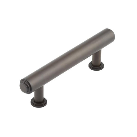 This is an image of a Burlington - Belgrave Cabinet Handle 96mm CTC - Dark Bronze  that is availble to order from Trade Door Handles in Kendal.