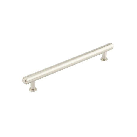 This is an image of a Burlington - Belgrave Cabinet Handle 224mm CTC - Satin Nickel  that is availble to order from Trade Door Handles in Kendal.
