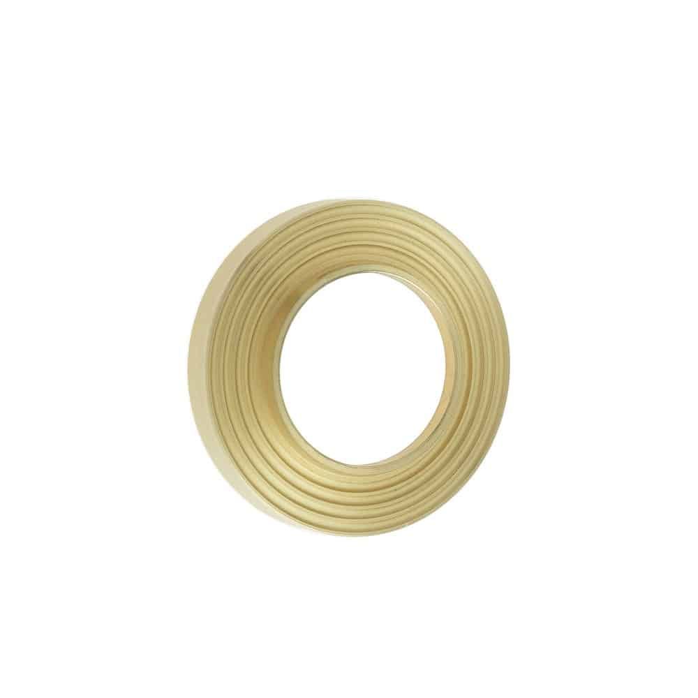 This is an image of a Burlington - Burlington Reeded Rose - Satin Brass  that is availble to order from Trade Door Handles in Kendal.