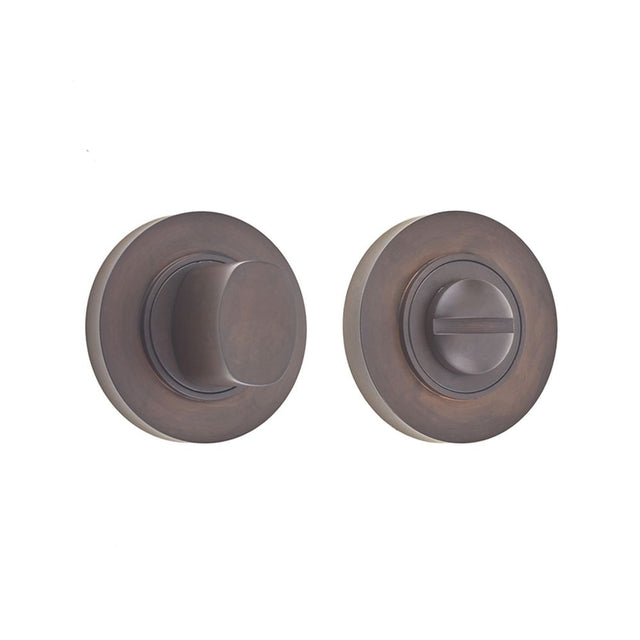 This is an image of a Burlington - Burlington turn & release - Dark Bronze  that is availble to order from Trade Door Handles in Kendal.